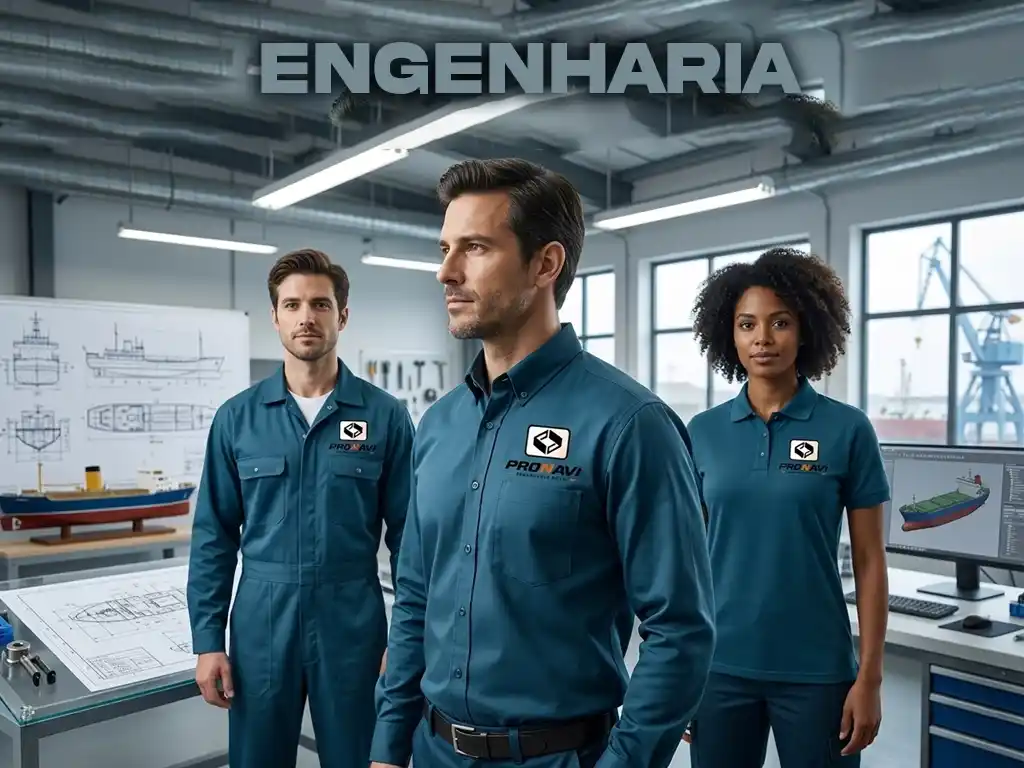 Equipe de engenheiros especializados e qualificados Pronavi